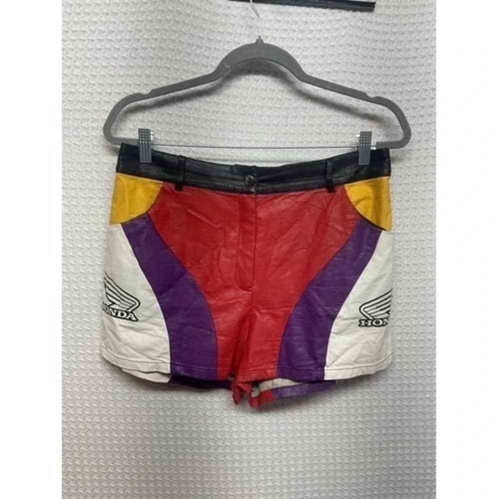 Forever 21 Honda Racing Moto Sport Faux Leather Hot Shorts Women L China Viscose